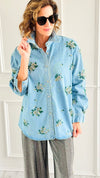 Garden Charm Top-130 Long Sleeve Tops-Weilco-Coastal Bloom Boutique, find the trendiest versions of the popular styles and looks Located in Indialantic, FL
