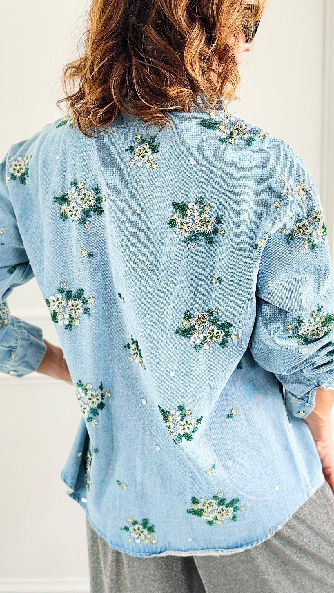 Garden Charm Top-130 Long Sleeve Tops-Weilco-Coastal Bloom Boutique, find the trendiest versions of the popular styles and looks Located in Indialantic, FL
