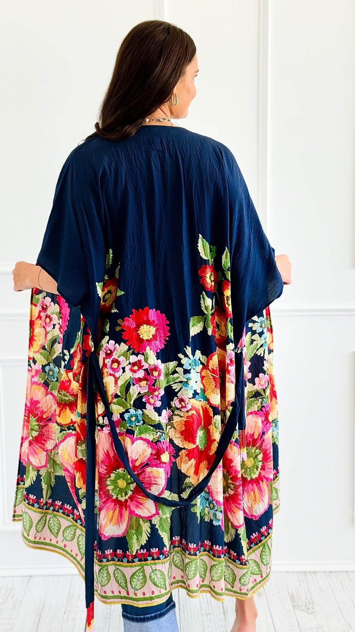 Garden Reverie Kimono-150 Cardigans/Layers-ODDI-Coastal Bloom Boutique, find the trendiest versions of the popular styles and looks Located in Indialantic, FL