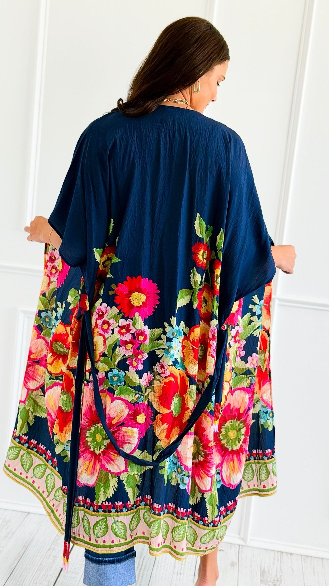 Garden Reverie Kimono-150 Cardigans/Layers-ODDI-Coastal Bloom Boutique, find the trendiest versions of the popular styles and looks Located in Indialantic, FL