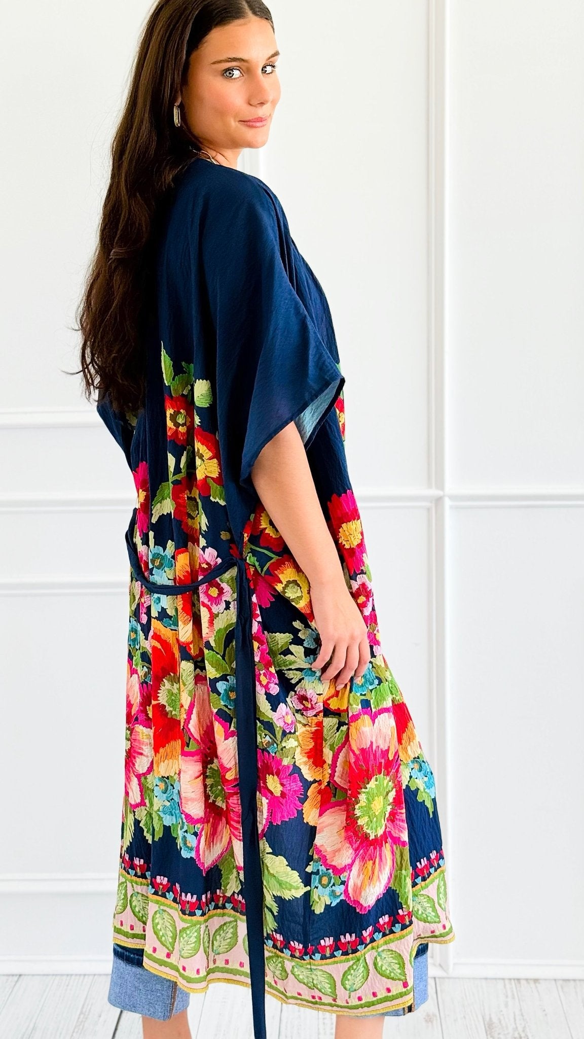 Garden Reverie Kimono-150 Cardigans/Layers-ODDI-Coastal Bloom Boutique, find the trendiest versions of the popular styles and looks Located in Indialantic, FL