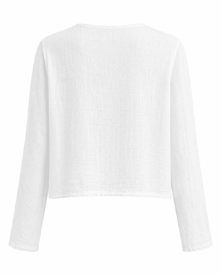 Getaway Linen Jacket- White