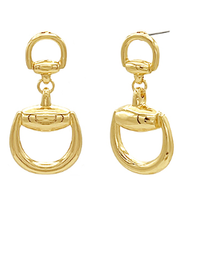 Polished Harness Drop Earrings-230 Jewelry-GS JEWELRY-Coastal Bloom Boutique, find the trendiest versions of the popular styles and looks Located in Indialantic, FL