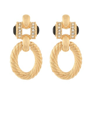 Door Knocker Twist Earring-230 Jewelry-GS JEWELRY-Coastal Bloom Boutique, find the trendiest versions of the popular styles and looks Located in Indialantic, FL