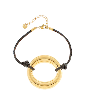 Stainless Steel Orbit Charm Statement Bracelet Black-230 Jewelry-GS JEWELRY-Coastal Bloom Boutique, find the trendiest versions of the popular styles and looks Located in Indialantic, FL