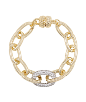 Oval Accent Magnetic Bracelet