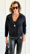 Golden Button Fitted Blazer-160 Jackets-Z STUDIO-Coastal Bloom Boutique, find the trendiest versions of the popular styles and looks Located in Indialantic, FL
