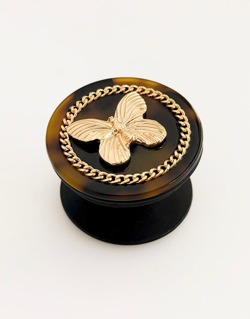 Golden Flutter Phone Grip-260 Other Accessories-GS JEWELRY-Coastal Bloom Boutique, find the trendiest versions of the popular styles and looks Located in Indialantic, FL
