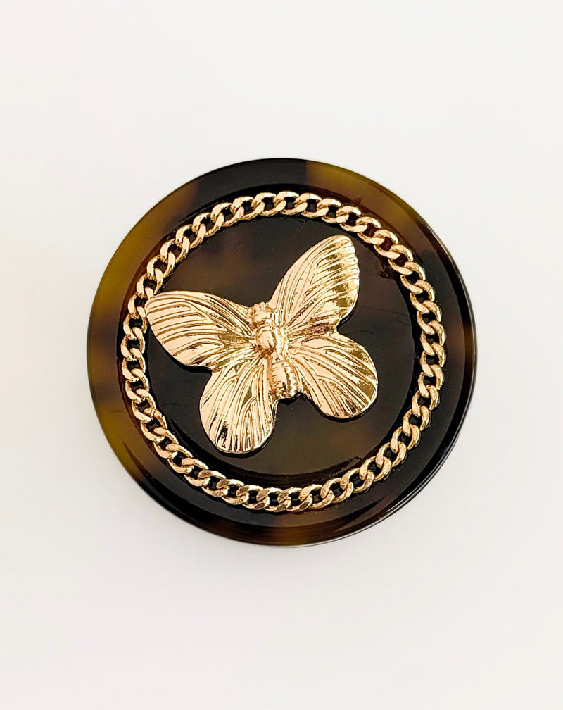 Golden Flutter Phone Grip-260 Other Accessories-GS JEWELRY-Coastal Bloom Boutique, find the trendiest versions of the popular styles and looks Located in Indialantic, FL