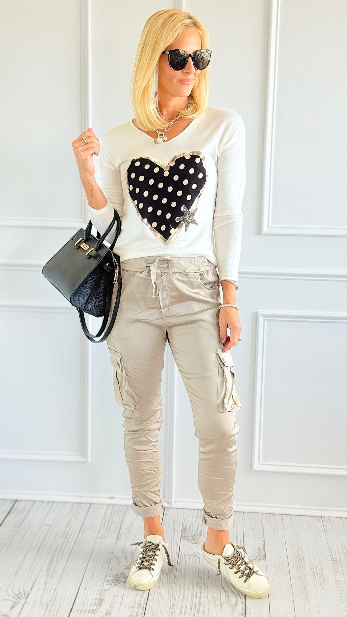 Golden Heart Italian Sweater-140 Sweaters-SEÑORITA C-Coastal Bloom Boutique, find the trendiest versions of the popular styles and looks Located in Indialantic, FL