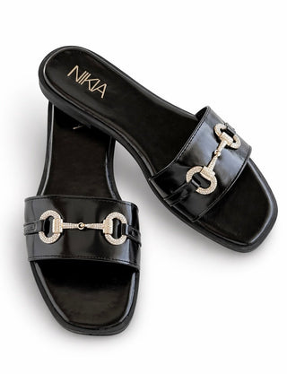 Golden Horsebit Link Sandals