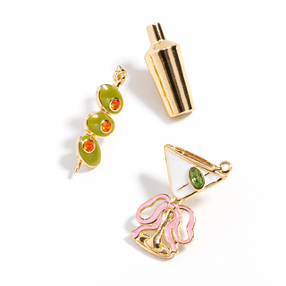 Golden Hour Cocktail Pin Trio