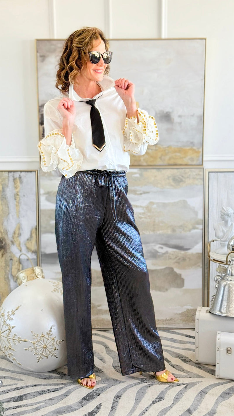 Golden Hour Statement Blouse-130 Long Sleeve Tops-LA ROS-Coastal Bloom Boutique, find the trendiest versions of the popular styles and looks Located in Indialantic, FL