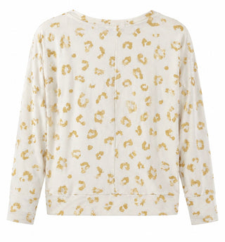 Golden Wild Print Top