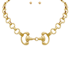 Equestrian-Inspired Gold Link Necklace-230 Jewelry-GS JEWELRY-Coastal Bloom Boutique, find the trendiest versions of the popular styles and looks Located in Indialantic, FL