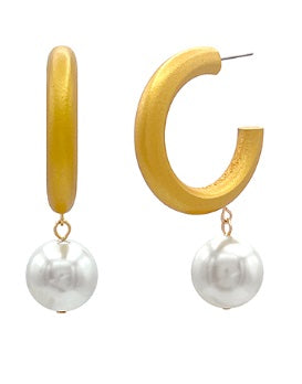 Satin Gleam Hoop Earrings-230 Jewelry-GS JEWELRY-Coastal Bloom Boutique, find the trendiest versions of the popular styles and looks Located in Indialantic, FL