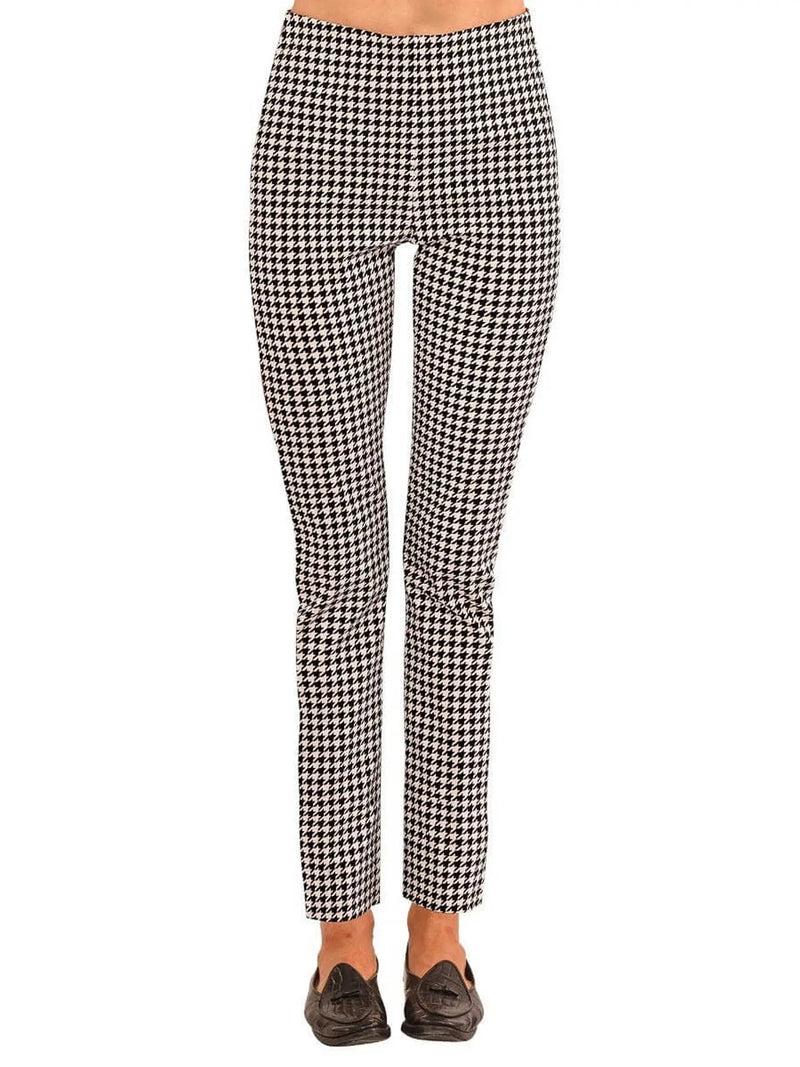 Gripeless Pull On Pant - Houndstooth-100 Pants-Gretchen Scott-Coastal Bloom Boutique, find the trendiest versions of the popular styles and looks Located in Indialantic, FL