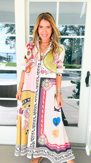 Gypsy Soul Italian Button Long Dress