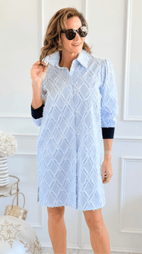 Hamptons Breeze Textured Dress - JOH-200 Dresses/Jumpsuits/Rompers-Joh Apparel-Coastal Bloom Boutique, find the trendiest versions of the popular styles and looks Located in Indialantic, FL
