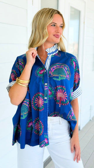 Harbor Button Front Blouse