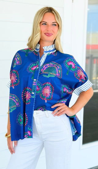 Harbor Button Front Blouse