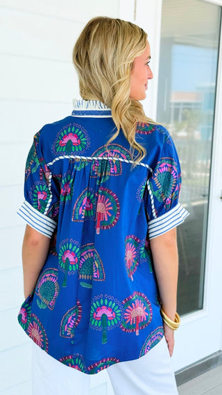 Harbor Button Front Blouse