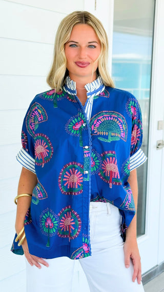 Harbor Button Front Blouse