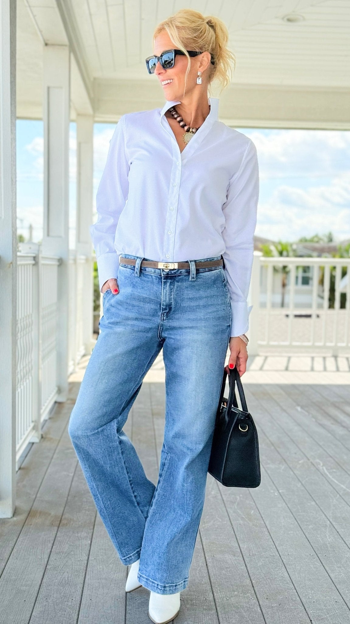 Harbor Slouchy Straight Leg Jeans