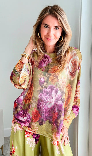 Harvest Blooms Italian St Tropez Knit
