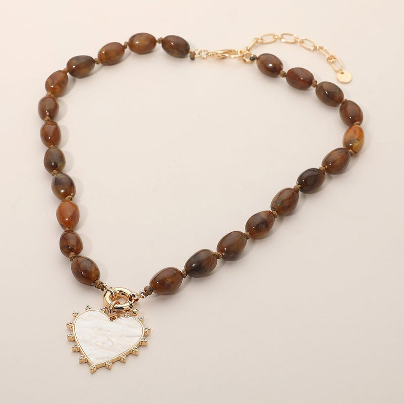 Heart of Solitude Necklace-230 Jewelry-NYW-Coastal Bloom Boutique, find the trendiest versions of the popular styles and looks Located in Indialantic, FL