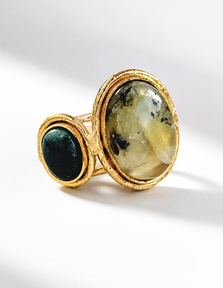 Heirloom Duet Ring - Emerald