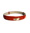 Heritage Lock Italian Leather Belt - THICK-110 Short Sleeve Tops-LE BORSETTE-Coastal Bloom Boutique, find the trendiest versions of the popular styles and looks Located in Indialantic, FL