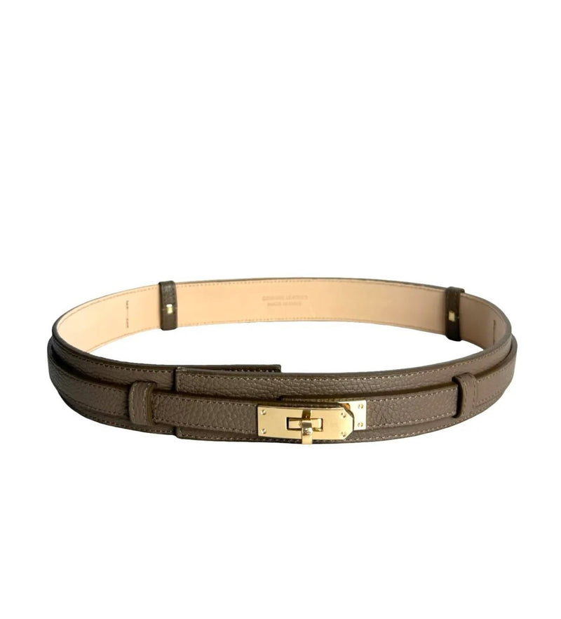 Heritage Lock Italian Leather Belt - THICK-110 Short Sleeve Tops-LE BORSETTE-Coastal Bloom Boutique, find the trendiest versions of the popular styles and looks Located in Indialantic, FL