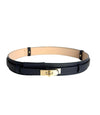 Heritage Lock Italian Leather Belt - THICK-110 Short Sleeve Tops-LE BORSETTE-Coastal Bloom Boutique, find the trendiest versions of the popular styles and looks Located in Indialantic, FL
