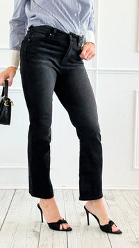High Crop Straight Jeans-190 Denim-Risen-Coastal Bloom Boutique, find the trendiest versions of the popular styles and looks Located in Indialantic, FL