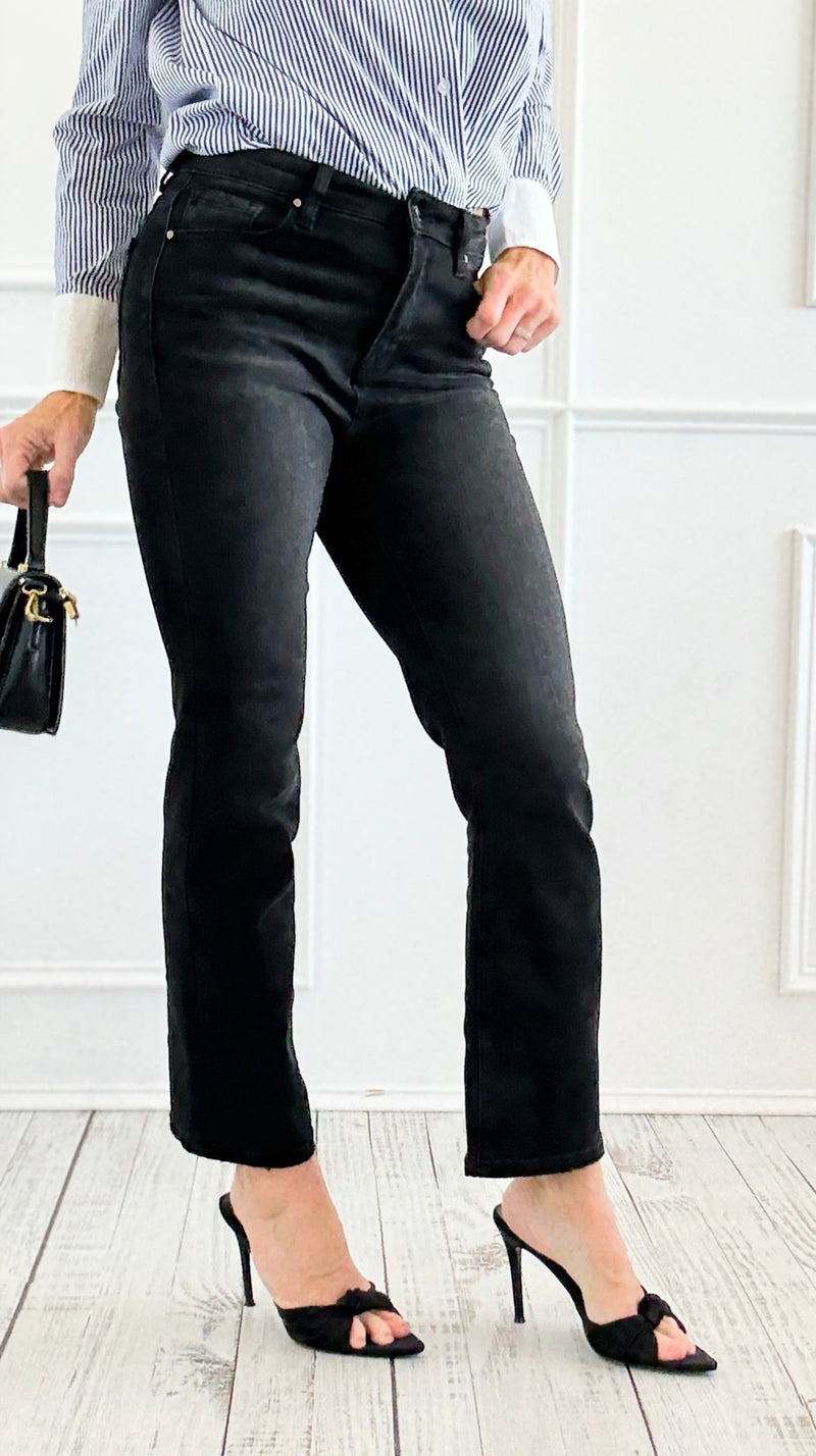 High Crop Straight Jeans-190 Denim-Risen-Coastal Bloom Boutique, find the trendiest versions of the popular styles and looks Located in Indialantic, FL
