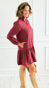 Holiday Charm Plaid Dress-200 Dresses/Jumpsuits/Rompers-JODIFL-Coastal Bloom Boutique, find the trendiest versions of the popular styles and looks Located in Indialantic, FL