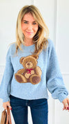Honey Bear Cozy Knit Sweater-140 Sweaters-VERY J-Coastal Bloom Boutique, find the trendiest versions of the popular styles and looks Located in Indialantic, FL