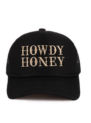 "Howdy Honey" Embroidered Trucker Hat