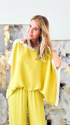 Silky Varsity Stripe Top -Lime-130 Long Sleeve Tops-TYCHE-Coastal Bloom Boutique, find the trendiest versions of the popular styles and looks Located in Indialantic, FL