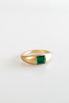 Square Stone Ring - Emerald-230 Jewelry-Golden Stella-Coastal Bloom Boutique, find the trendiest versions of the popular styles and looks Located in Indialantic, FL