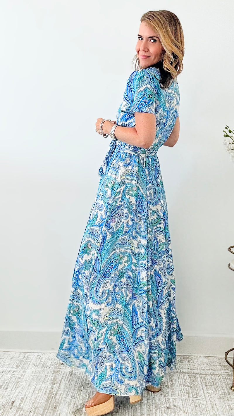 Wrap Maxi Dress-200 Dresses/Jumpsuits/Rompers-Aakaa-Coastal Bloom Boutique, find the trendiest versions of the popular styles and looks Located in Indialantic, FL