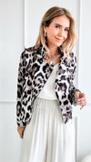 Wild Print Jacket-160 Jackets-Rousseau-Coastal Bloom Boutique, find the trendiest versions of the popular styles and looks Located in Indialantic, FL