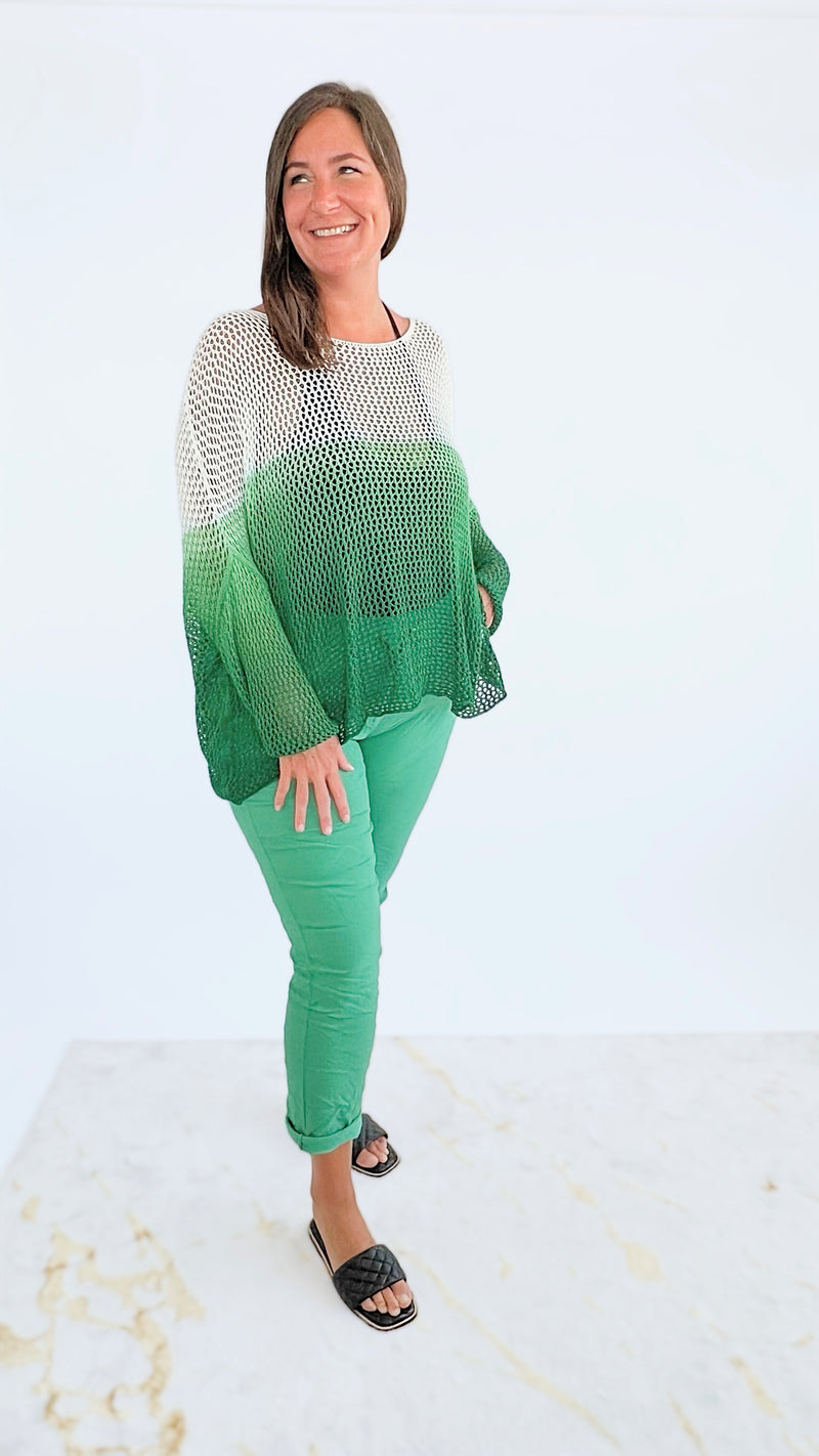 Curvy Love Endures Italian Jogger - Green-180 Joggers-Germany-Coastal Bloom Boutique, find the trendiest versions of the popular styles and looks Located in Indialantic, FL