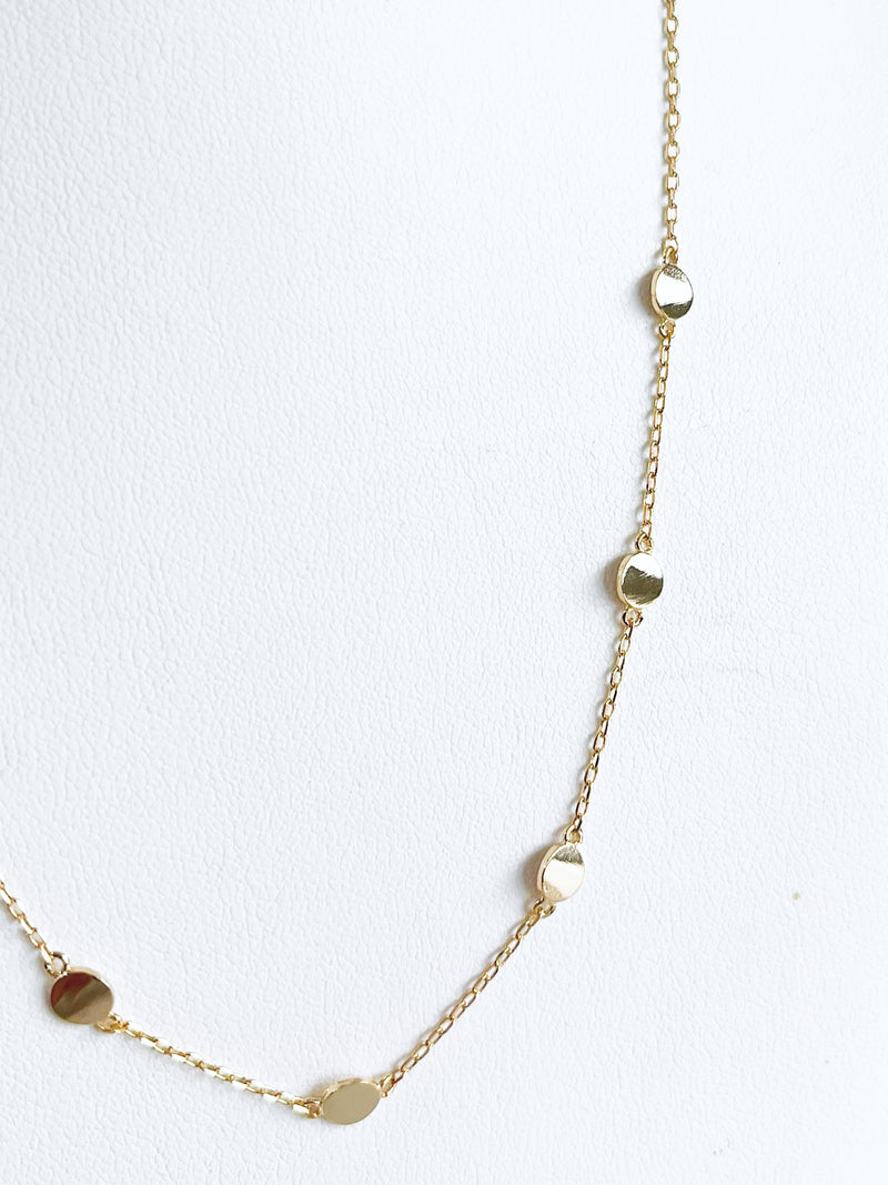 Gold Dots Necklace-230 Jewelry-Golden Stella-Coastal Bloom Boutique, find the trendiest versions of the popular styles and looks Located in Indialantic, FL