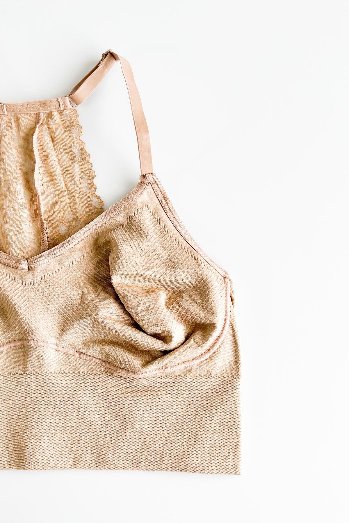 Ultralight Lace Back Unlined Bralette-Almond-220 Intimates-Yummie-Coastal Bloom Boutique, find the trendiest versions of the popular styles and looks Located in Indialantic, FL