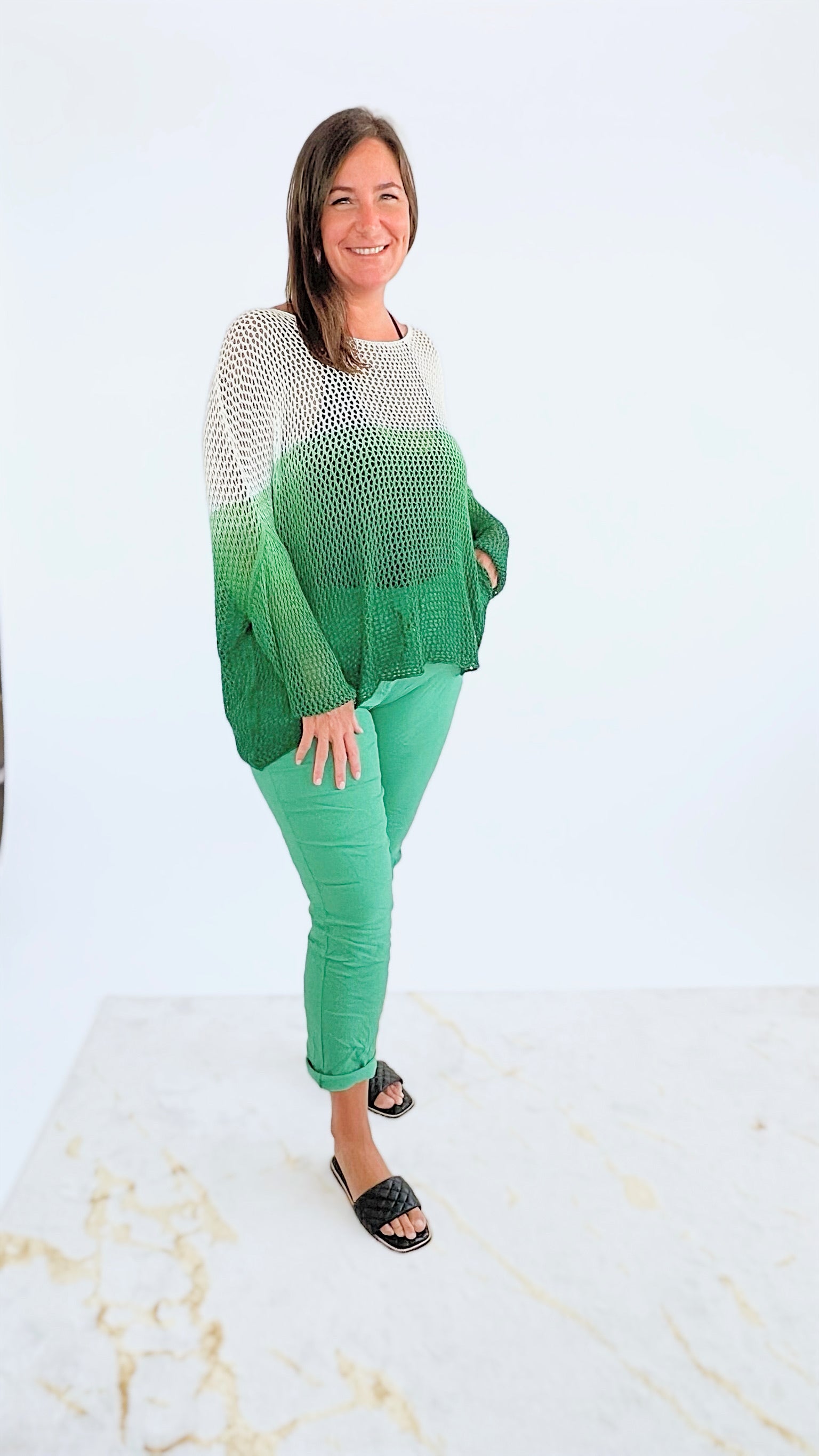 Curvy Love Endures Italian Jogger - Green-180 Joggers-Germany-Coastal Bloom Boutique, find the trendiest versions of the popular styles and looks Located in Indialantic, FL
