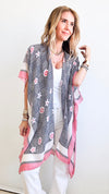 Flower Pattern Scarf - Pink-260 Other Accessories-ICCO ACCESSORIES-Coastal Bloom Boutique, find the trendiest versions of the popular styles and looks Located in Indialantic, FL