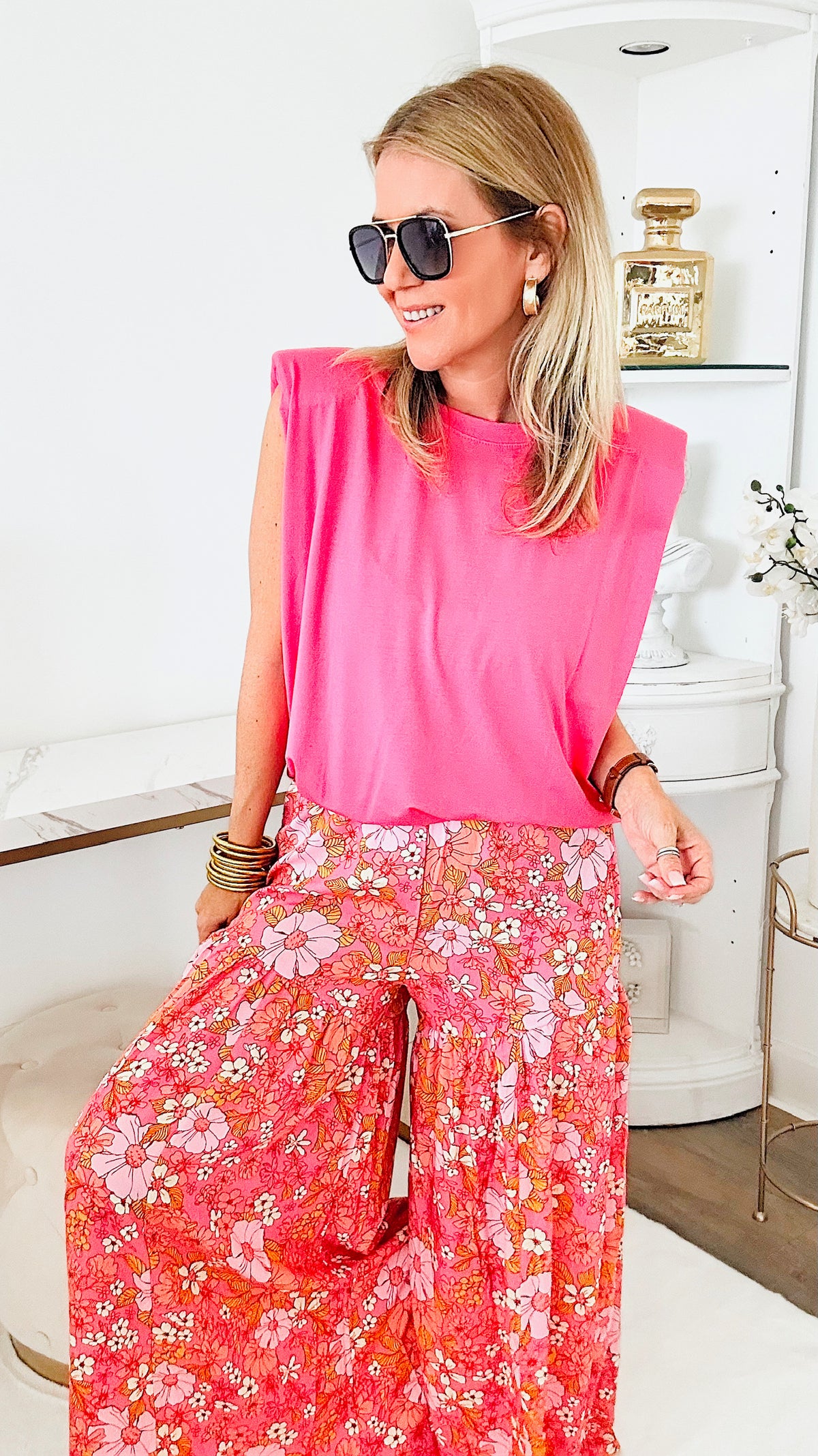Blooming Love Flared Pants-170 Bottoms-HYFVE-Coastal Bloom Boutique, find the trendiest versions of the popular styles and looks Located in Indialantic, FL