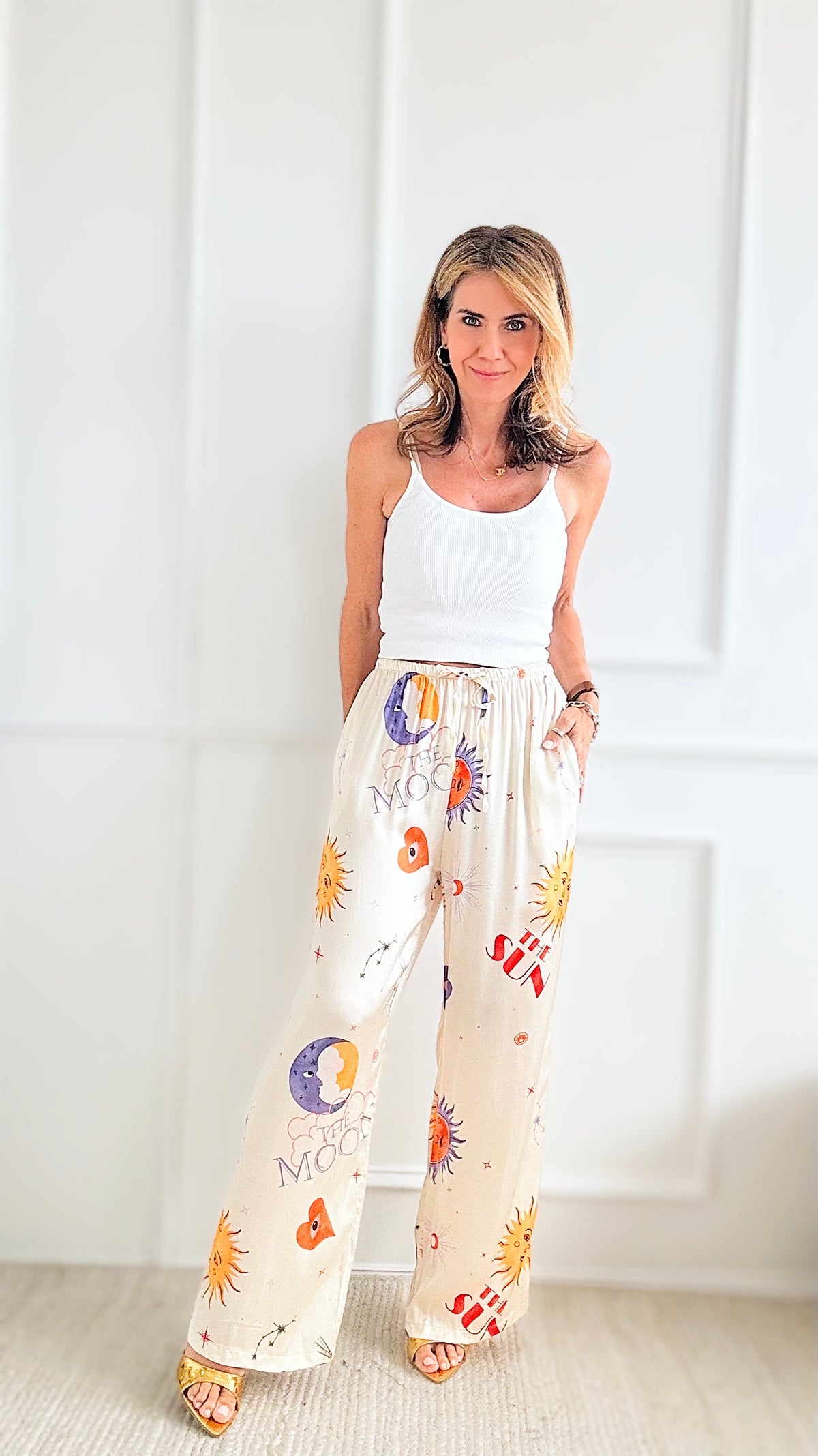 Sun , Moon + Stars Italian Pant-pants-Germany-Coastal Bloom Boutique, find the trendiest versions of the popular styles and looks Located in Indialantic, FL
